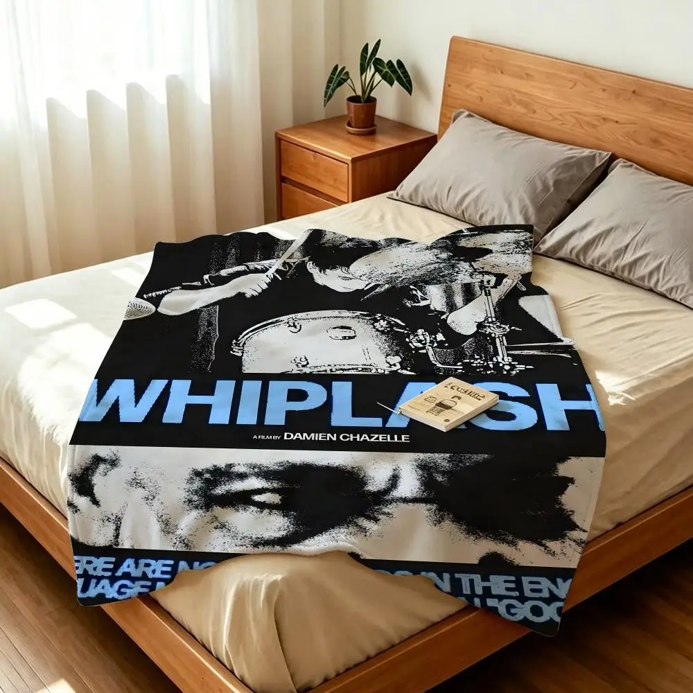 

Movie W-Whiplash Throw Soft Warm Flannel Fleece Throw Blanket for Sofa Bed Travel Home