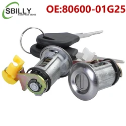 Car 80600-01G25 8060001G25 Car Door Lock With 2 keys for Nissan D21 Pickup Pathfinder 1987-1991