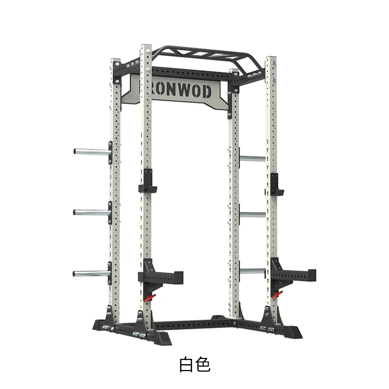 Venta al por mayor de fábrica, estante de Fitness de alta calidad, equipo de entrenamiento fuerte para levantamiento de pesas, máquina Smith de medio estante