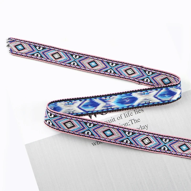 Meetee 10/20 Yards 17 mm ethnisches Band, Jacquard-Gurtband, Taschengurt, Gürtel, dekorative Bänder, Kleidung, Nähmaterial, Zubehör