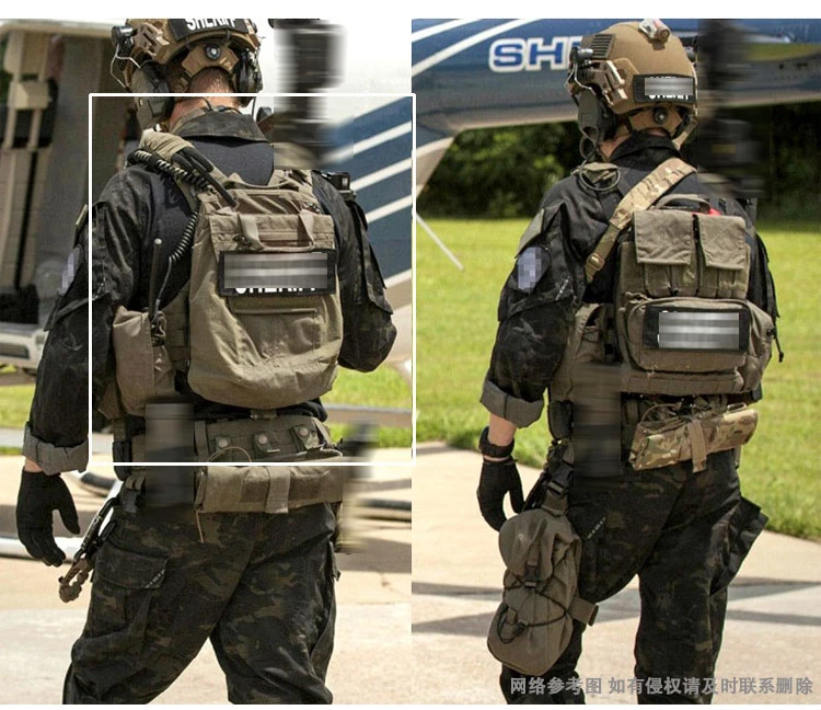 Outdoor Sports PACK Panel 1.0 Small Book Bag Elastic Backboard Bag Tactical Hunting Training Tank Top Attachment Pack