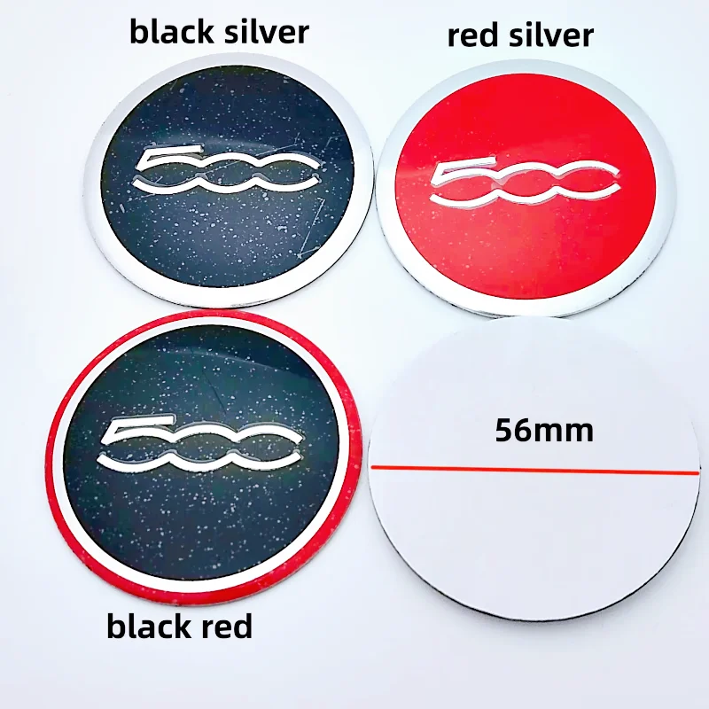 56mm Car Wheel Center Hub Cap Badge Emblem for Fiat 500 Punto Stilo Bravo Ducato Freemont 124 600 Panda Siena Palio 500L 500X