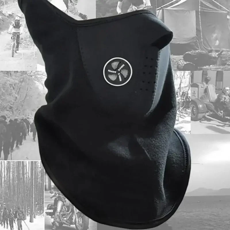 1/3pcs Warm Fleece Mask Unisex Motorcycle Neck Guard Scarf Warm Snowboard Bike Ski Sports Outdoor Windproof Cycling Accessories