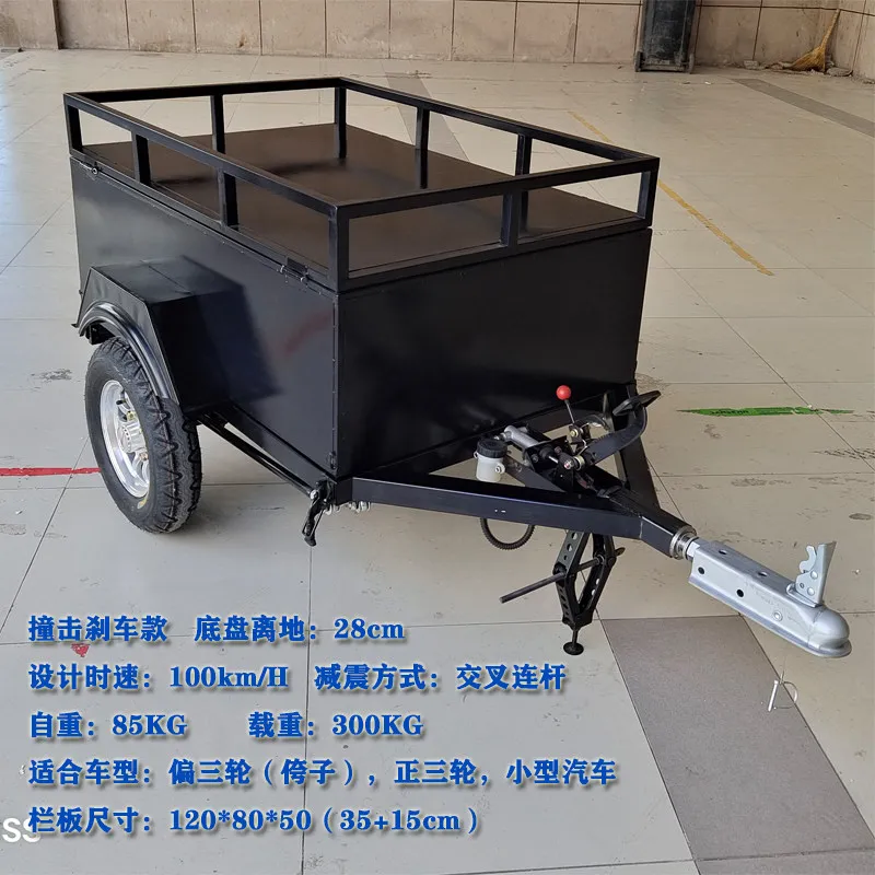 Car Trailer Partial Three-wheeled Positive Three-wheeled Kart Beach Car Motorcycle Electric Vehicle Fishing Trip Camper