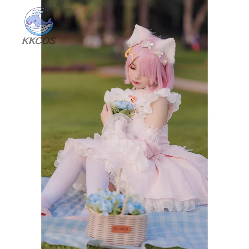 Re:ZERO - Starting Life in Another World Ram Rem Cosplay Retro outfit Sweet Uniform Dress Activity Party RolePlay Clothing KKcos - view 2