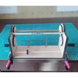 DIY Manual Winding Machine Hobby Model Ship Tool Ropewalk for Standing Rigging Rope Making Model Kit