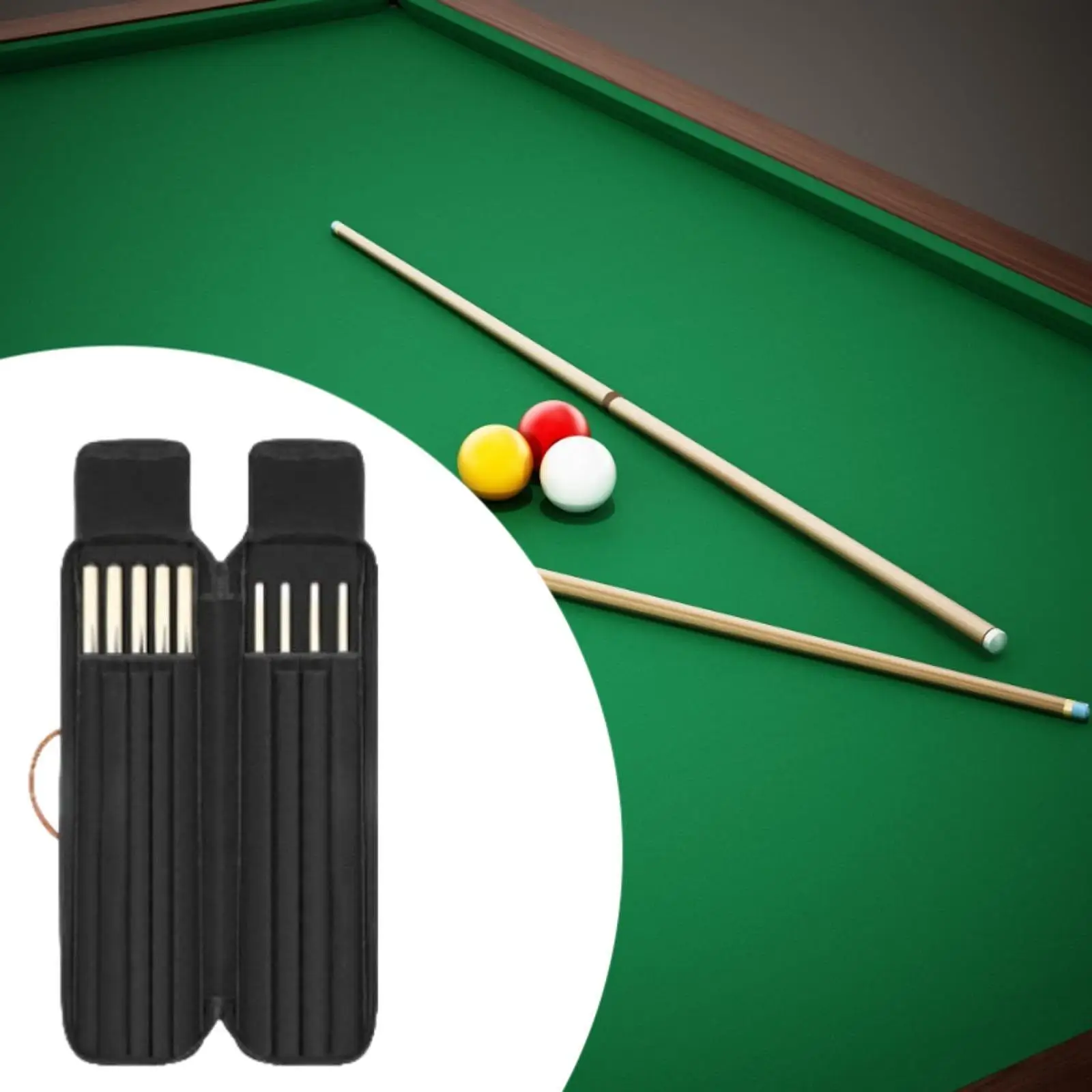 

Billiard Pool Cue Bag Billiard Pool Case 4x5 Hard Case Billiards Accessories Protector Sponge Lining Billiard Rod Storage Bag