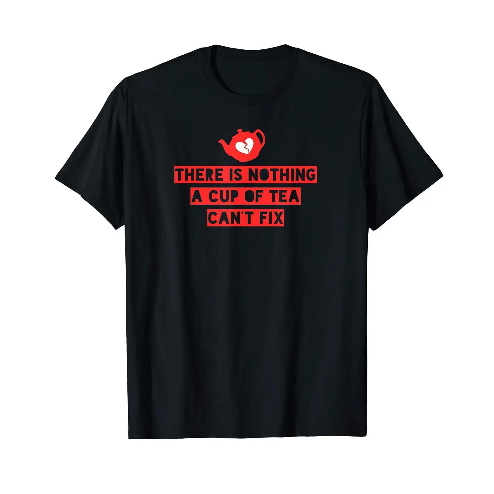 There is Nothing a Cup of Tea Can't Fix T Shirt vintage Washed Versatile graphic Unisex streetwear Breathable Comfortable