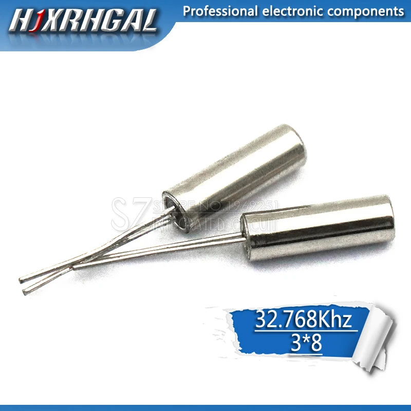 20pcs 32.768KHz Error 20ppm 3*8 32.768K 12.5pF Cylinder quartz resonator hjxrhgal