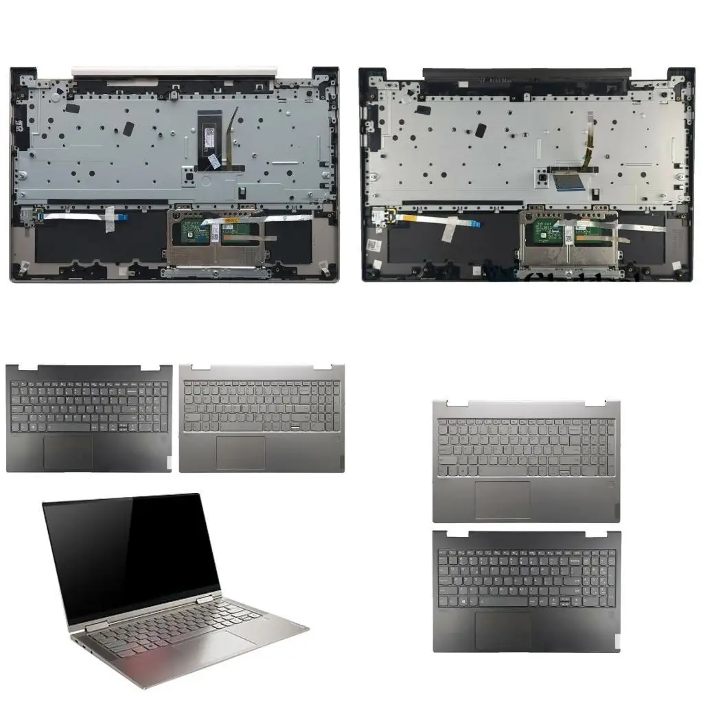 

652F US Replacement for Yoga C740-15IML Laptop Upper Case Palmrest Touchpad