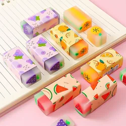 Kawaii Fruit Watermelon Grape Lemon Eraser Rubber Eraser Primary Student Prizes Promotional Gift Stationery Erasers for Kids