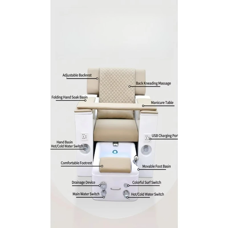 Multifunctional beauty salon, nail salon, sofa pedicure chair, electric foot massage foot wash chair