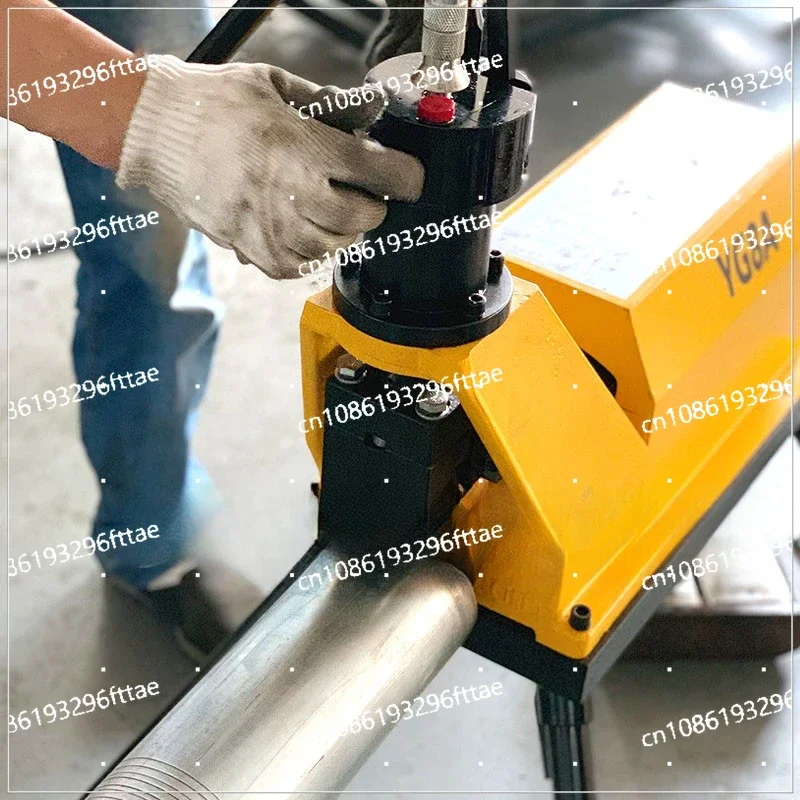 2-8 Inches Iron Tube 220v / 380v Stainless Steel Pipe Electric Hydraulic Tools with Roller Rolling Slotted Grooving Machine