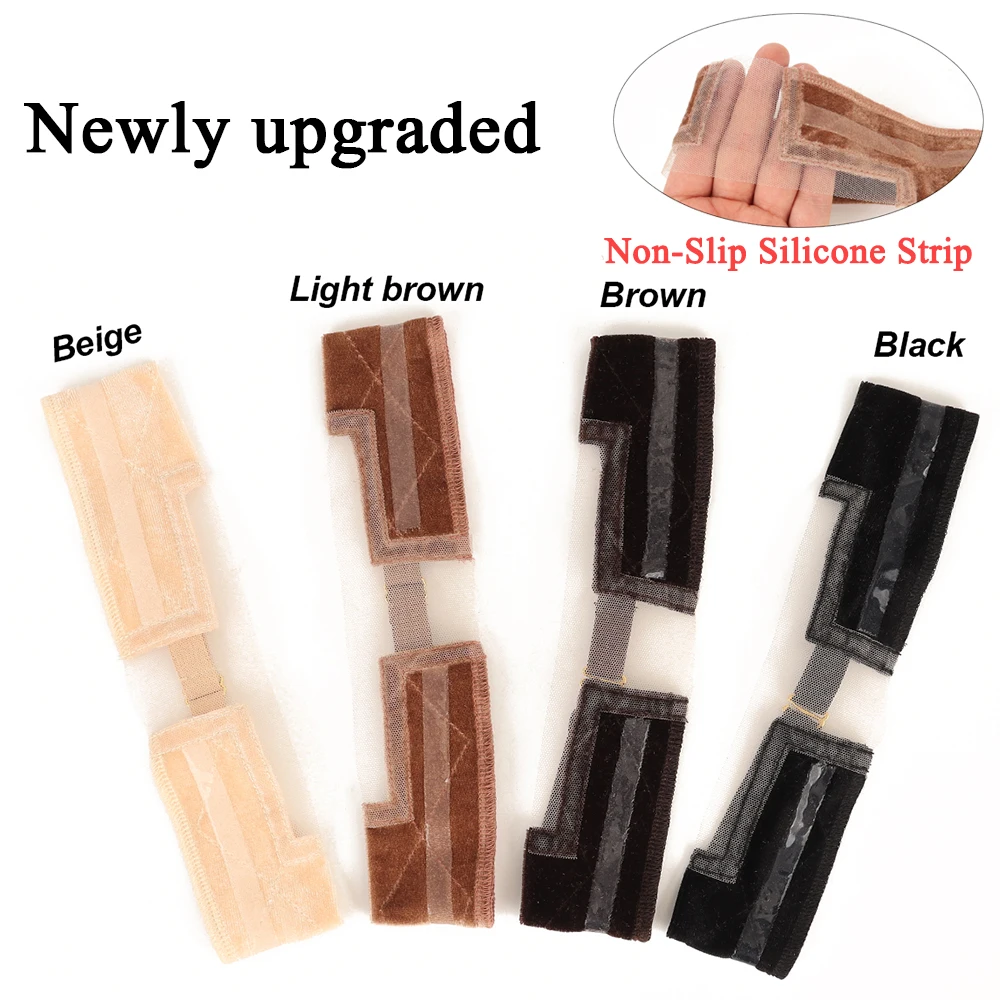 Lace Wig Grip Band with Non-Slip Silicone Strip, Adjustable Velvet Wig Grip Band for Lace Front Wigs,Wig Melting Band for Women