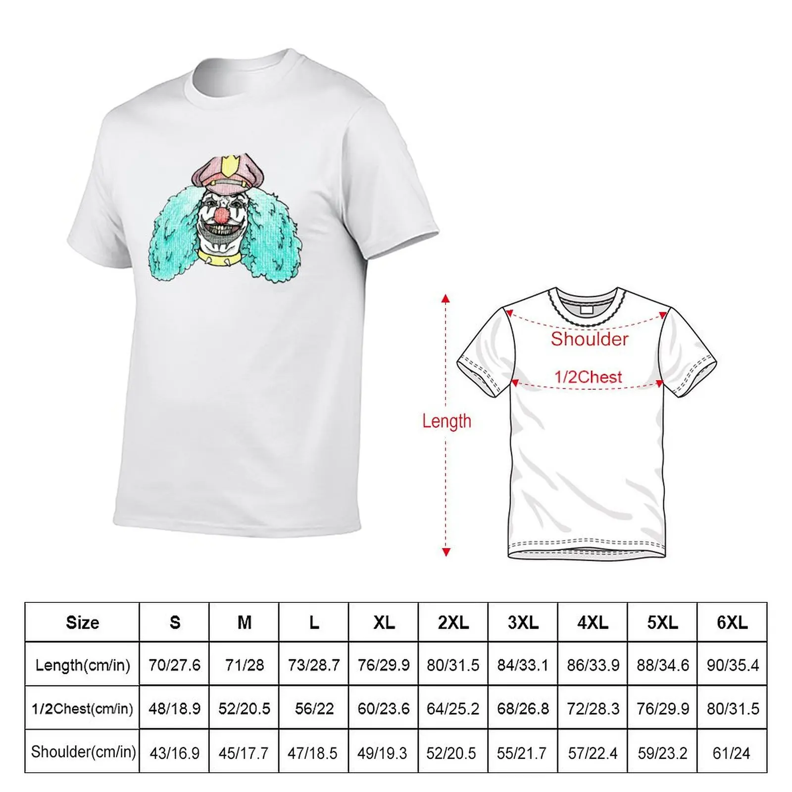 Dr. Rockso, the Rock and Roll Clown! T-Shirt man t shirts cotton men t shirt cotton 100% T-Shirt