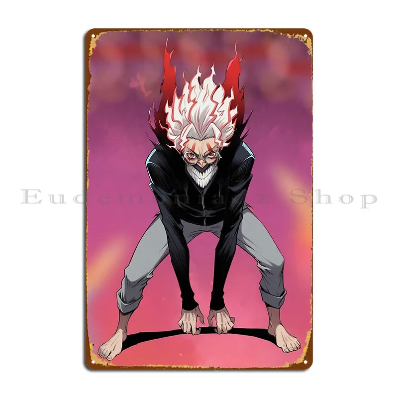 Okarun Transformed Into Turbo Granny Metal Sign Printing Club Bar Wall Custom Wall Decor Party Plates Tin Sign Poster