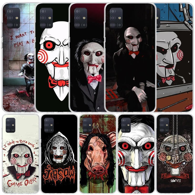 The Jigsaw Killer Horror Phone Case For Samsung Galaxy A51 A50S A41 A40 A31 A30S A21S A20S A20E A11 A10S A71 A70 A6 A7 A8 A9 Plu