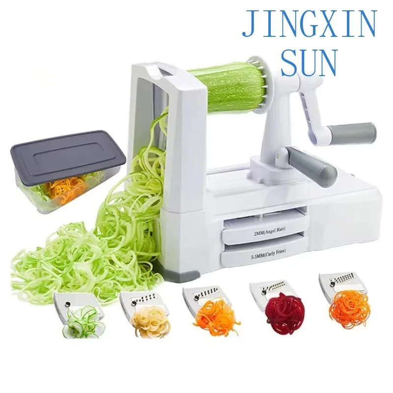 Pasta Spaghetti Machine Spiral Vegetable Slicer, Vegetable Slicer and Cutter Carrot Slicer