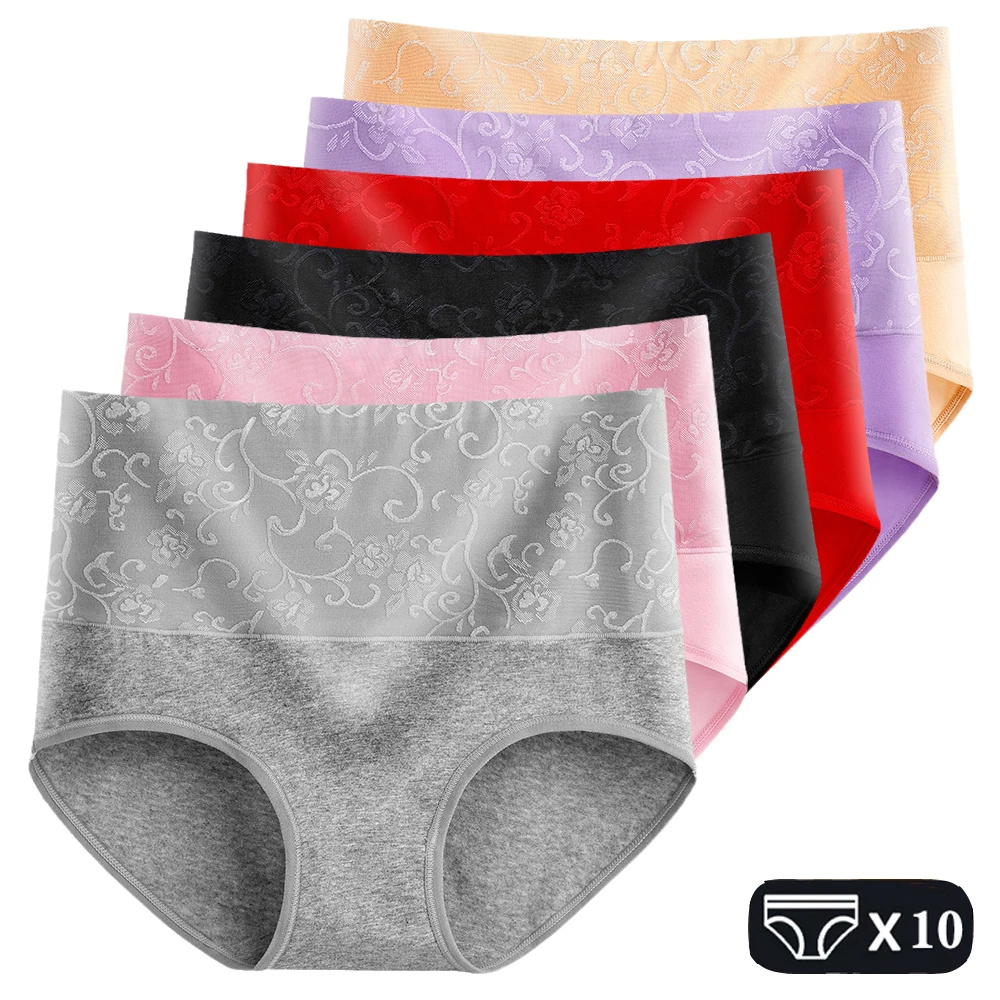 L-5XL Plus Size Panties High Waist Underwear Women Cotton Pantys Abdominal Briefs Female Postpartum Recovery Panties For Ladies