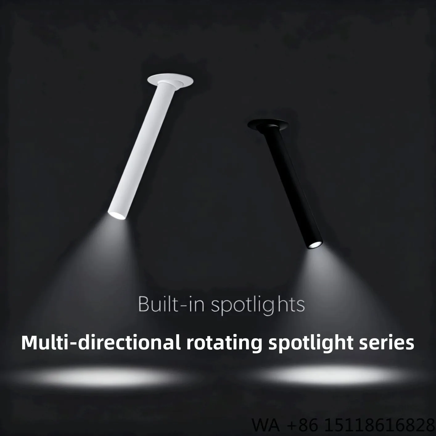 Modern 360 Degree Rotatable LED Recessed Spotlight Adjustable Angle Aluminum Alloy Downlight for Home Commercial Lighting