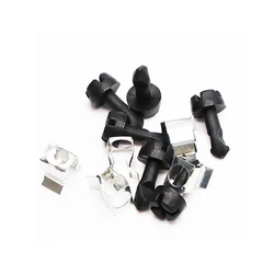 10Pcs Car Engine Upper Guard Plate Screw Cover Clip Fastener Fit For VW Passat B5