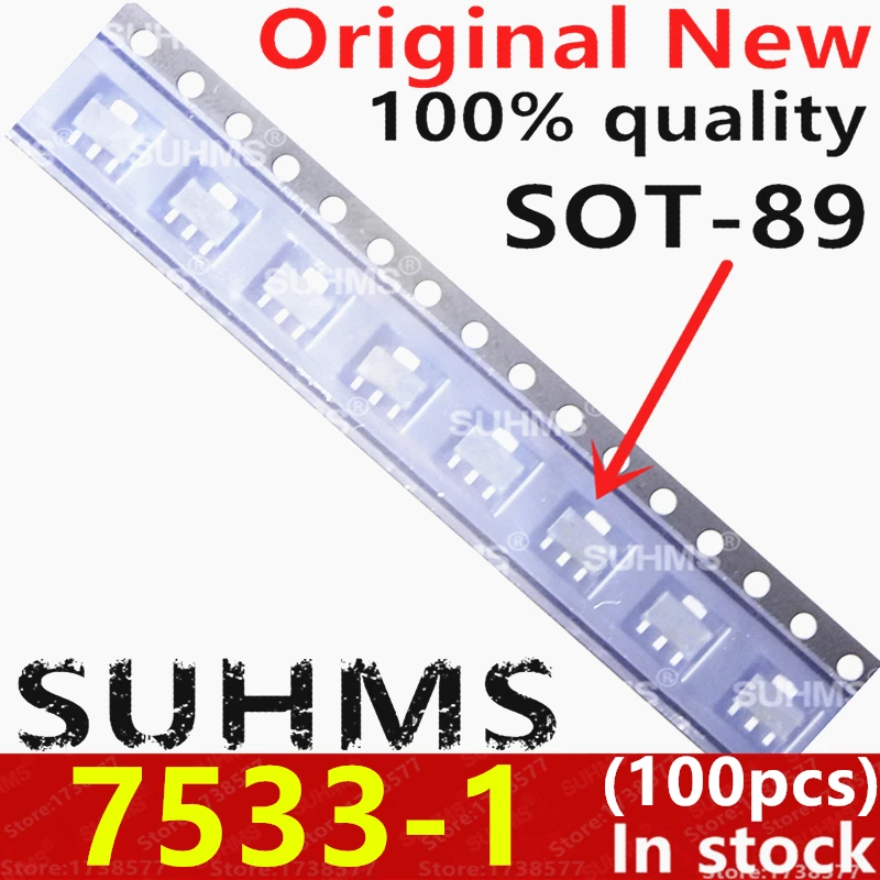 (100piece)100% New HT7533 HT7533-1 7533-1 7533 For High Driver Regulator sot-89
