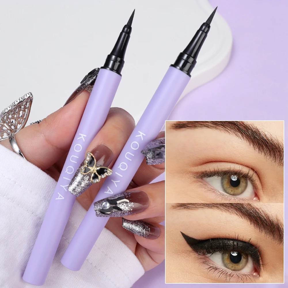 Lasting Quick-dry Eyeliner Pen Matte Waterproof Black Brown Sweatproof Liquid Eyeliner Lower Eyelashes Pencil Makeup Cosmetics