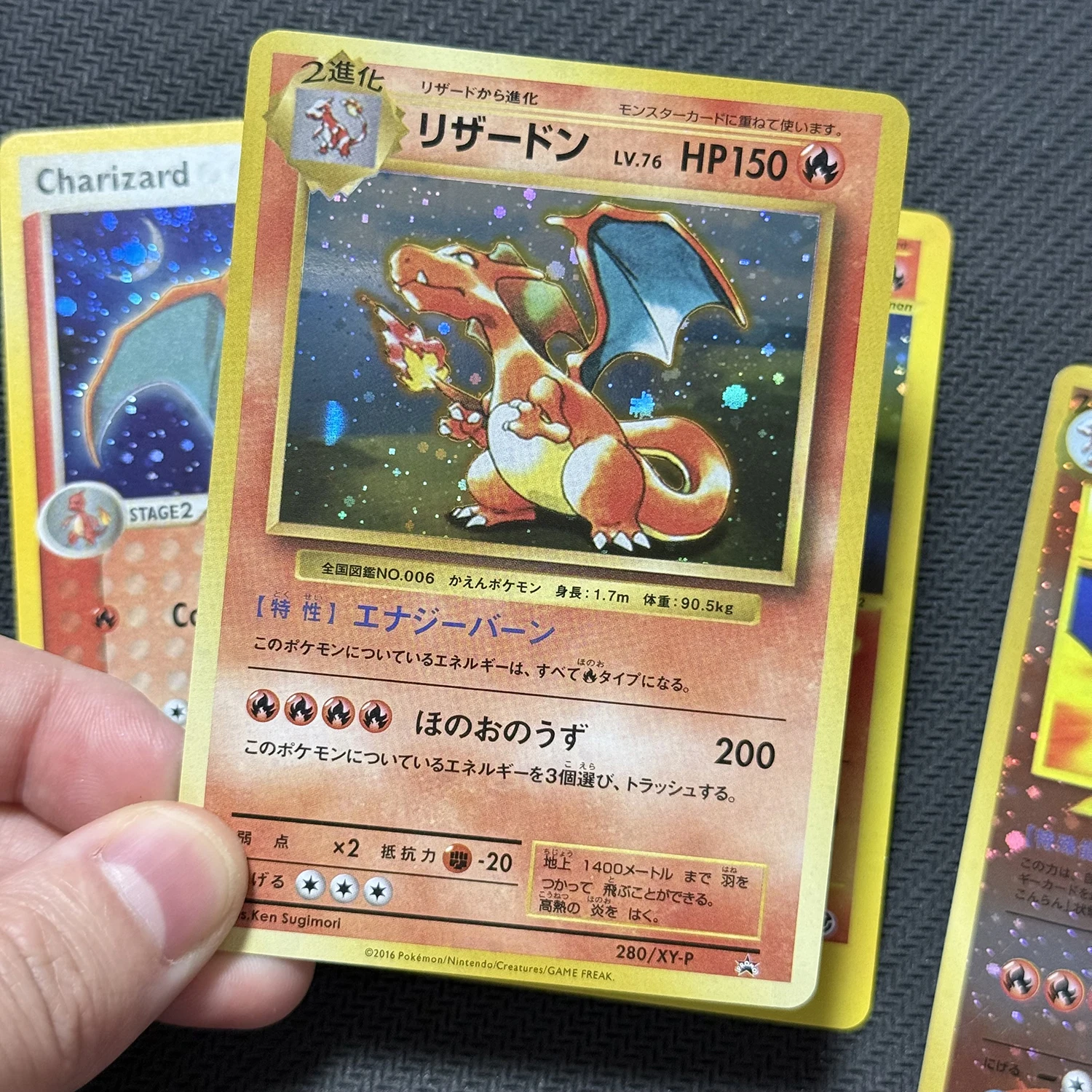 PTCG Proxy-Karten Holographische Japanische Promo-Karten Charizard Expedition Power Keepers Neo Premium File Brettspiel Sammlerstück – Detail 2