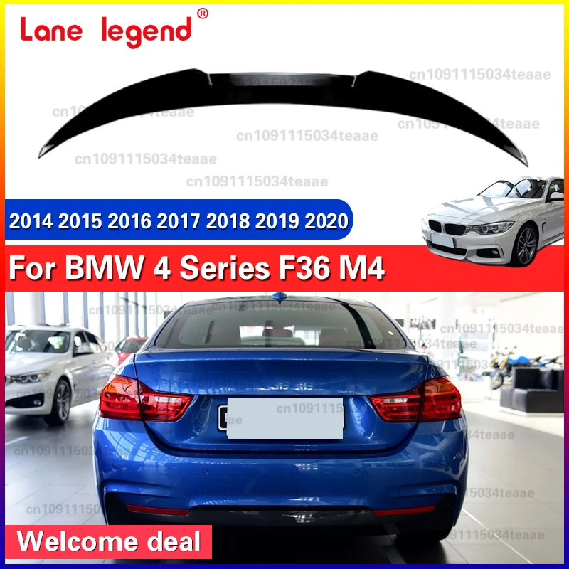 

Rear Spoiler Wing For BMW 4 Series F36 M4 2014-2020 Rear Trunk Lip Spoiler Trim High Quality Exterior Accessories