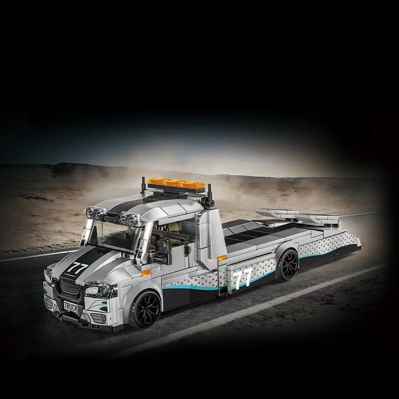 

Модифицированный конструктор Le Modified Tru Trailer R: Суперспортивная машина, 8 деталей, развивающая игрушка-головоломка для мальчиков