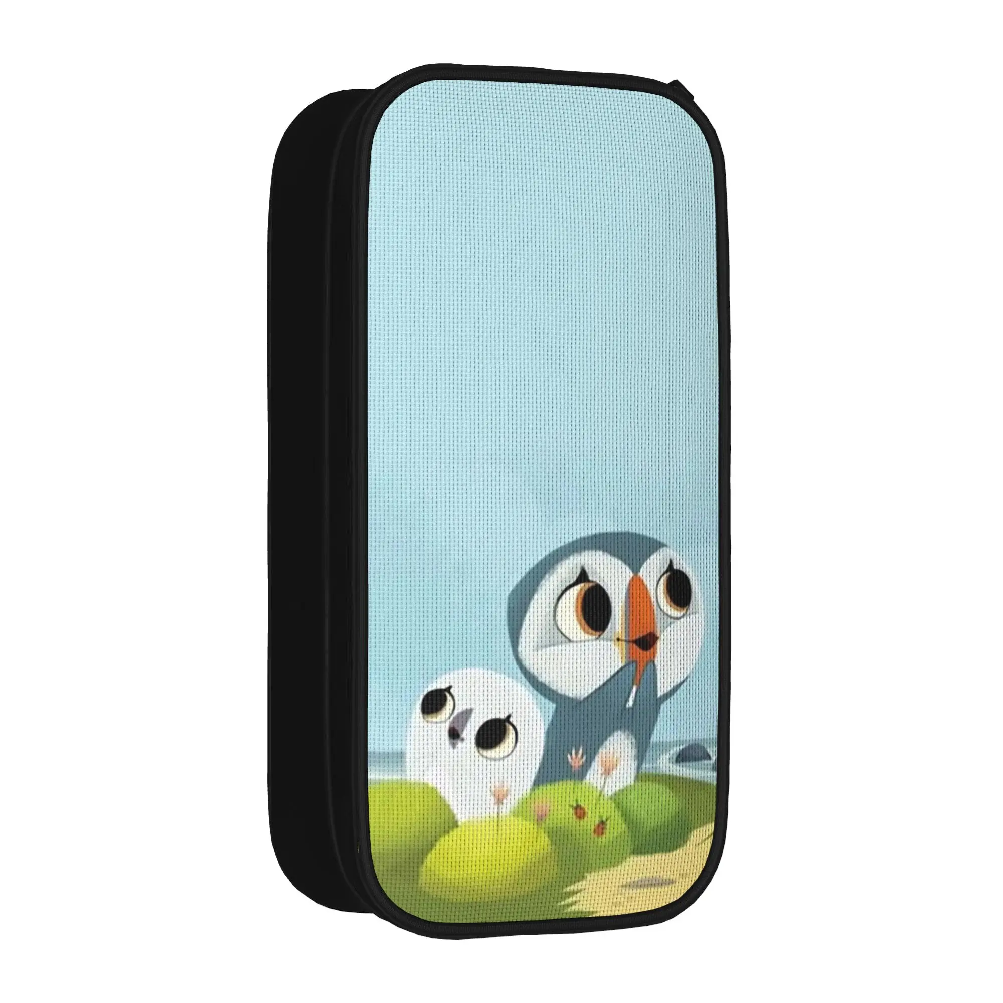 Puffin Rock Oona Baba Pencil Cases Fashion Cartoon TV Watercolor Pen Bags Student Big Capacity School Pencil Box Stationery