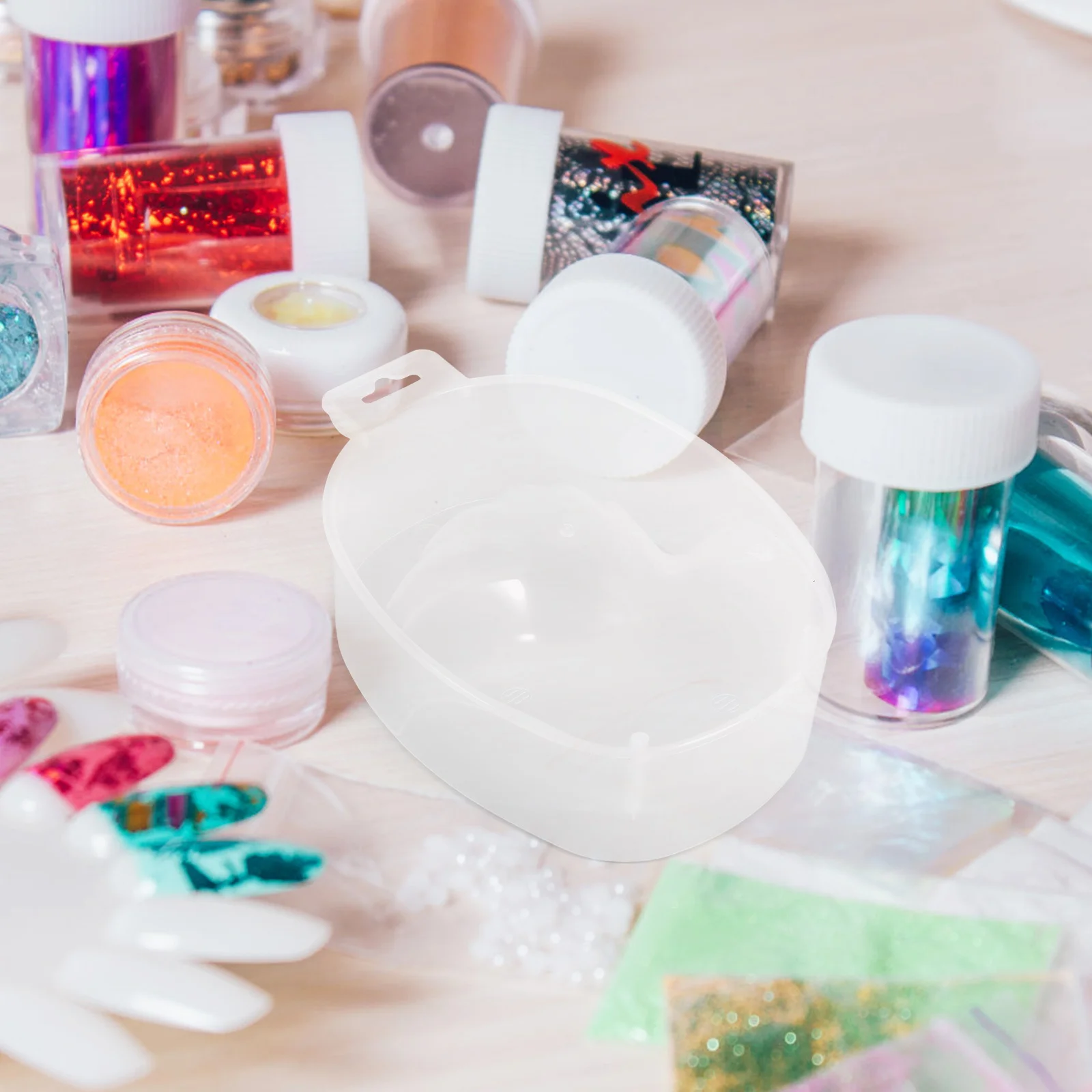 

5Pcs Manicure Bowl for Soaking Hands Large Capacity Nail Soak Off Bowl Warm Water Hand Care Tool for DIY Nail Art At Home