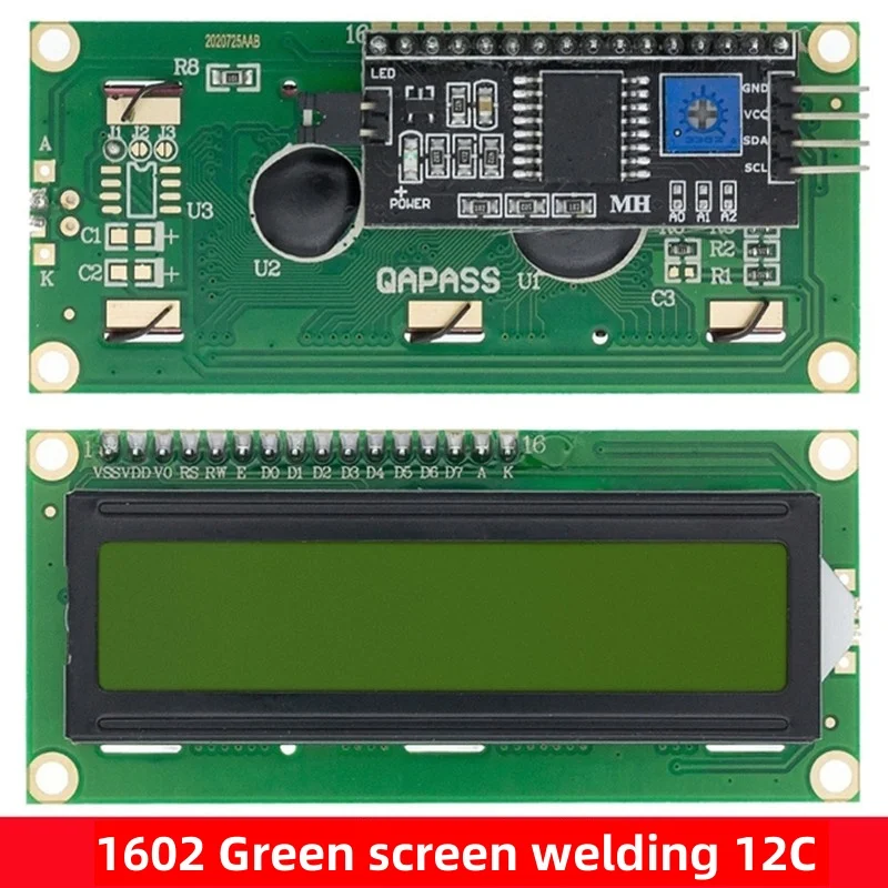Modulo LCD1602 Schermo Blu Verde Per Arduino LCD1602A Carattere LCD UNO R3 Mega2560 Display PCF8574T IIC I2C Interfaccia