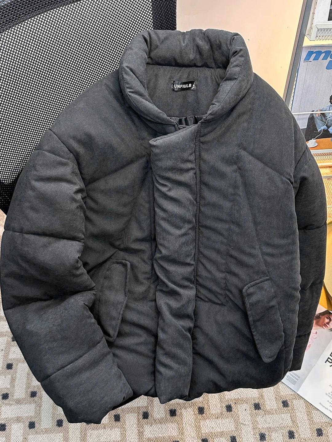 

American Sle Thiened Cotton Jaet Men's Winter Loose Warm ort Bread Sle Trendy Brand Cleanfit Cotton Coat Outerwear