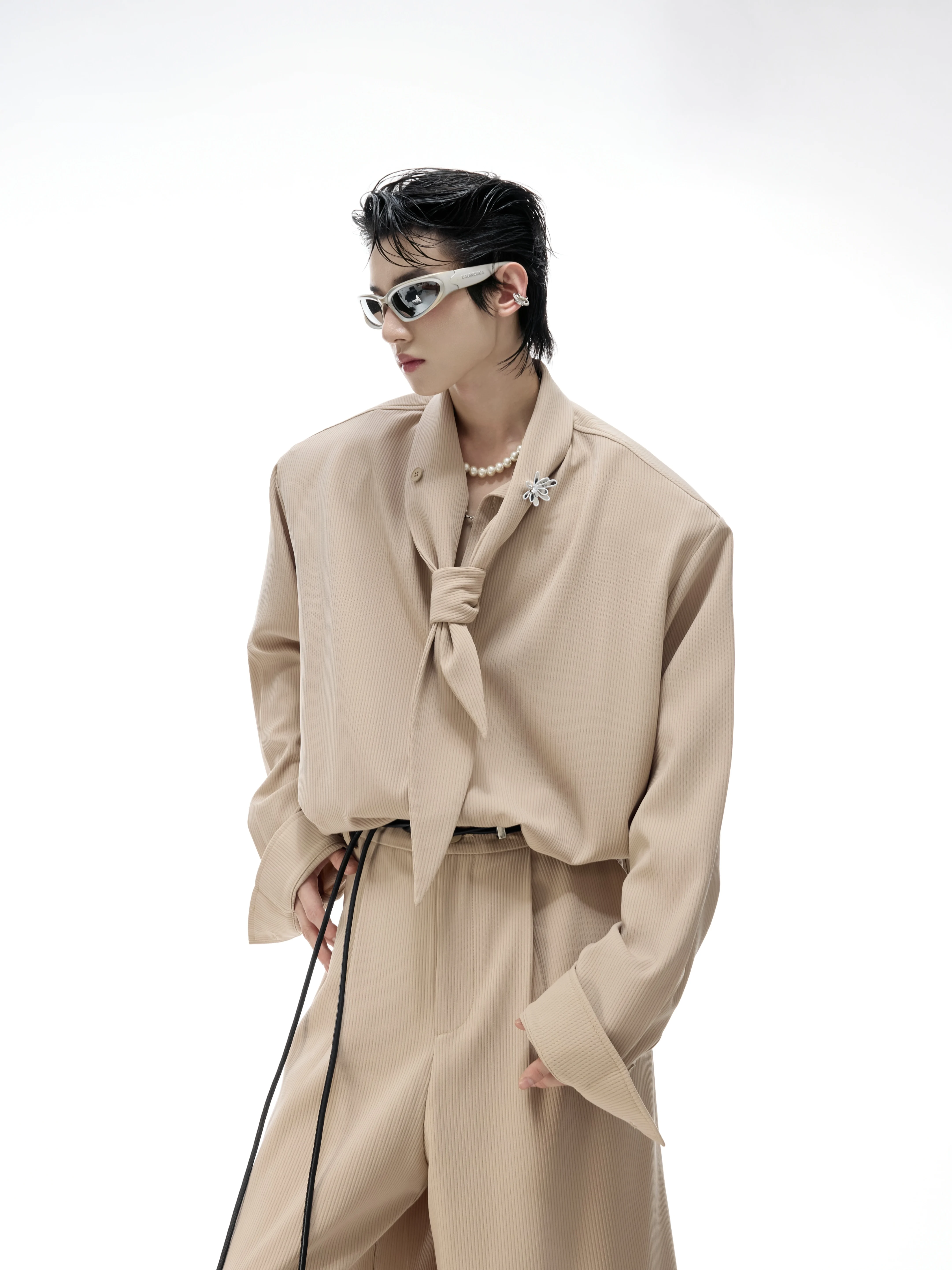 아르구에 컬쳐 긴팔 셔츠 세트 (숄더 패드, 와이드 레 - Shoulder Pad Set In 리뷰 및 가격
