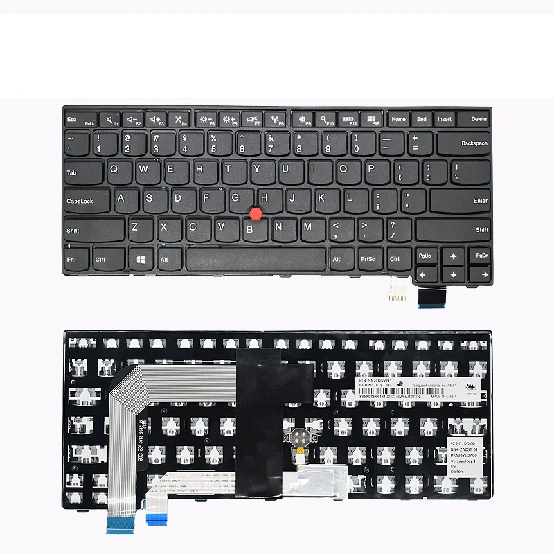 Laptop US Keyboard For Lenovo T460P T470P