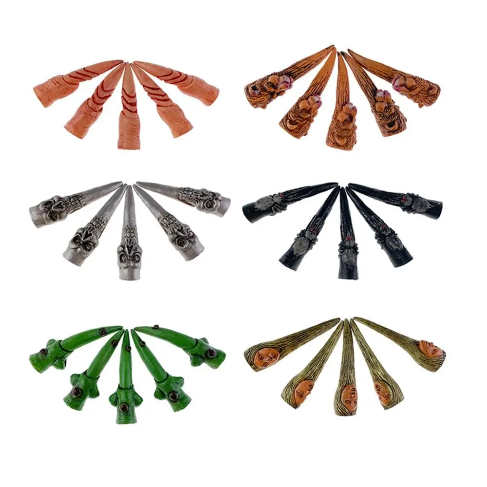 Horror Ghost Zombie Heks Vingerwieg Leeuw Spider Halloween Vinger Cover Latex Cosplay Voordelen Nep Vingers Festival Speelgoed