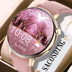 Montre Connectée de 1.32 Pouces pour Femme, Moniteur d'Activité Physique, de Fréquence Cardiaque, pour Android et Xiaomi, Cadeau, Nouveauté 2023