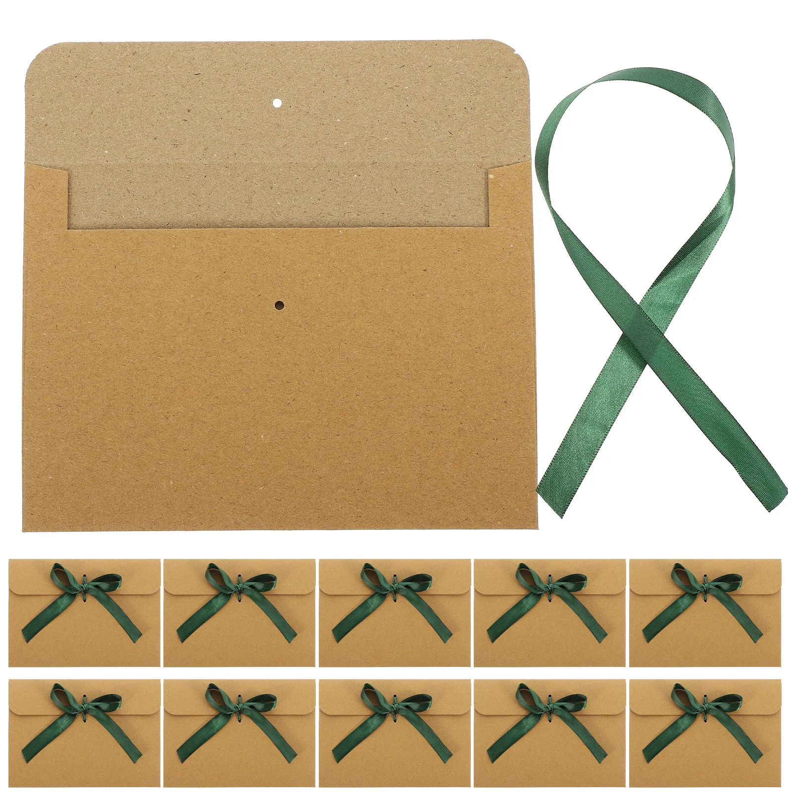 Sobres de papel Kraft de 50 Uds., tarjeteros pequeños de estilo Simple Vintage para invitaciones, suministros de papelería de felicitación