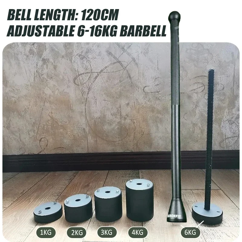Adjustable Fitness Clubbell Indian Club Iran Bar Forearm Arm Exerciser Wrist Strength Training Non-slip Dumbbells Stick Gym Home view 2