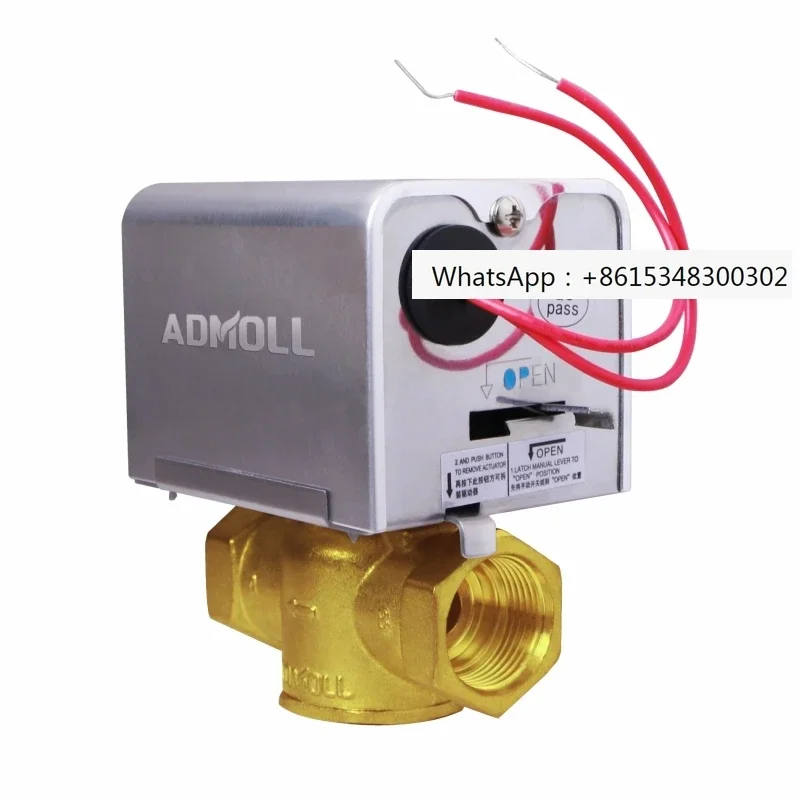 Central air conditioning electric two-way valve AFPD fan coil unit two line solenoid two way globe