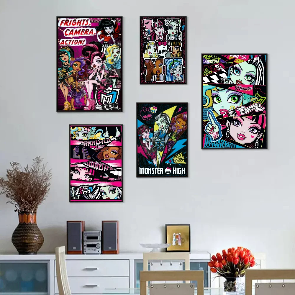 Monster High Posters And Prints Canvas Printing Wall Art Picture For Living Room Home Decor Gifts