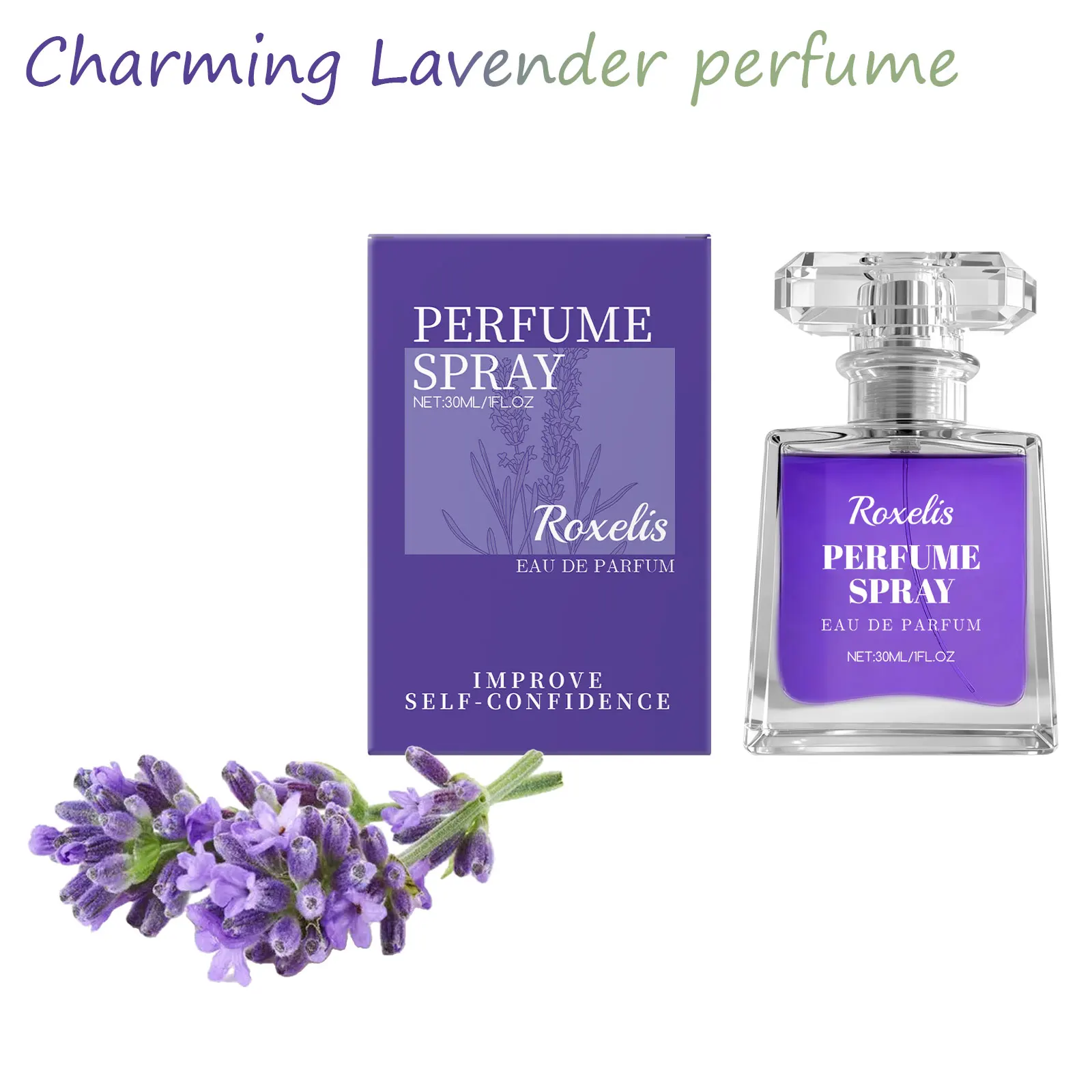 

Charming Lavender perfume Flower Sea Texture Lavender Fragrance Lasts for a Long Time and Releases Feminine Charm