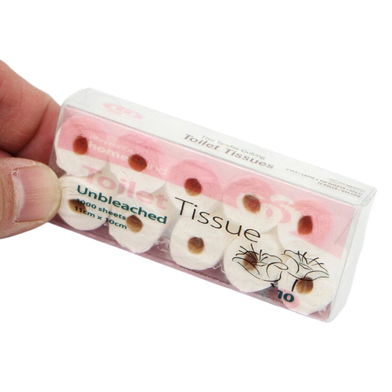 1/12 Mini rotolo di asciugamani di carta modello casa delle bambole decorazione di carta igienica accessori per la decorazione del bagno della casa delle bambole
