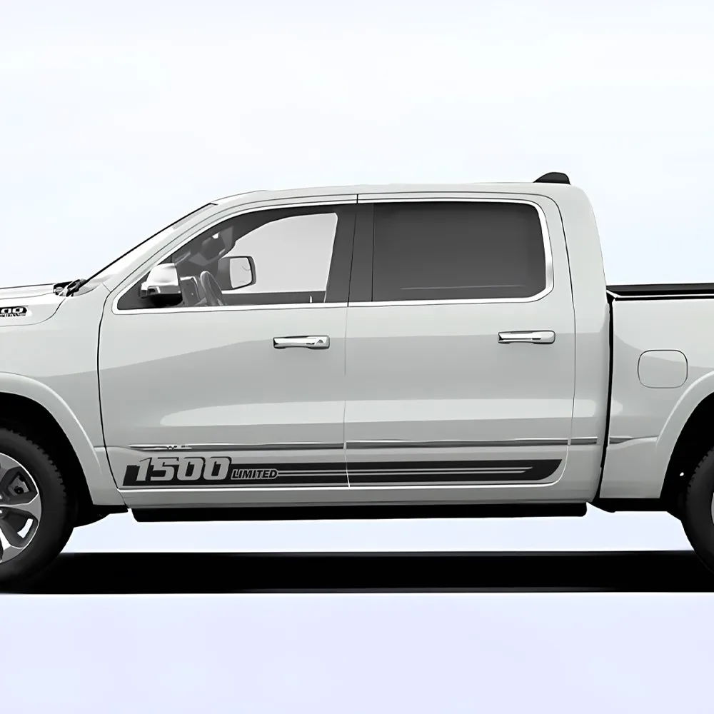 

2 шт. наклеек для автомобиля, графический комплект, наклейки на боковые двери грузовика, совместимые с наклейками Ram 1500 Limited