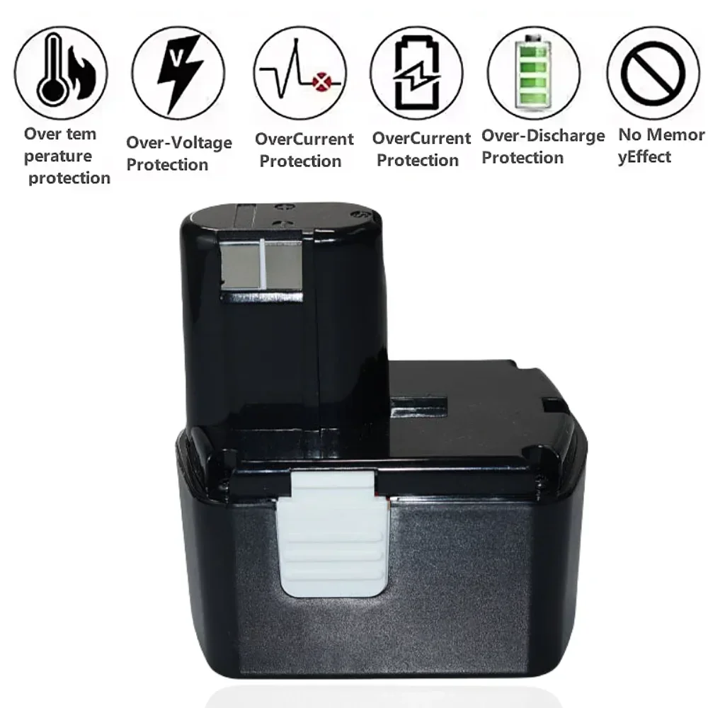 Replaceable Power Tool Battery 14.4V 6800mAhFor Hitachi BCL1430 CJ14DL DH14DL EBL1430 BCL1415