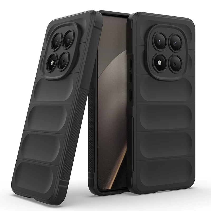 Stoßfeste Schutzhülle für Xiaomi Poco M8Pro Redmi Note 15 Pro 4G Plus 5G mit weichem TPU-Rahmen und Flanell-Futter.