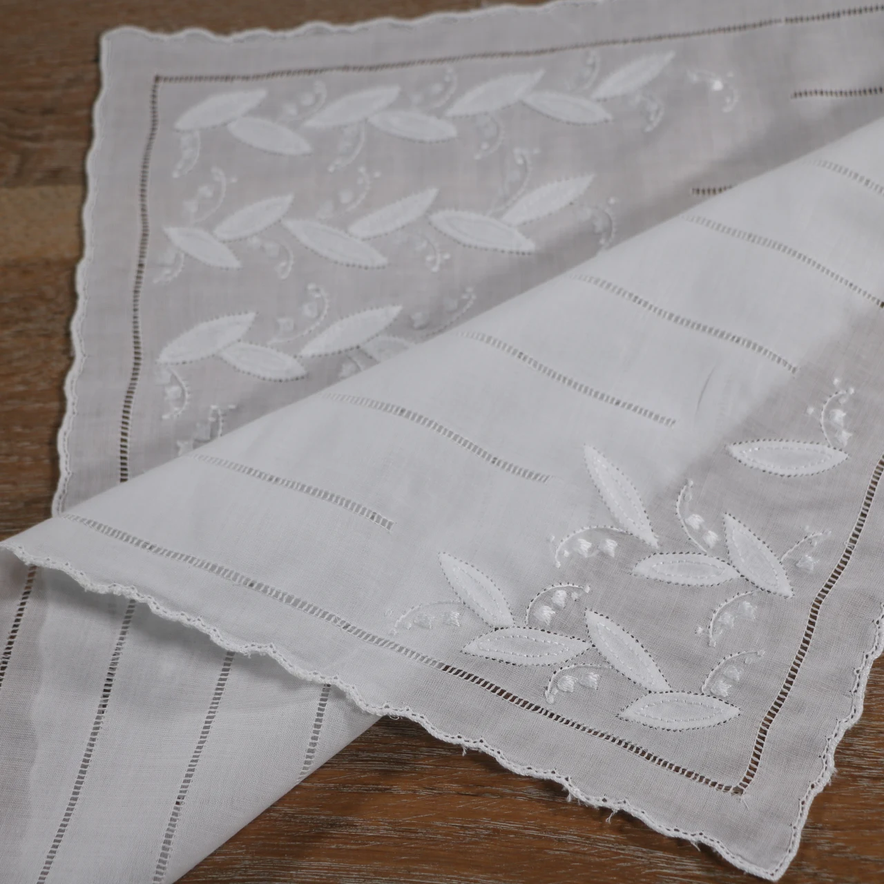 S023 White 12 Pieces 100% cotton14βx14\