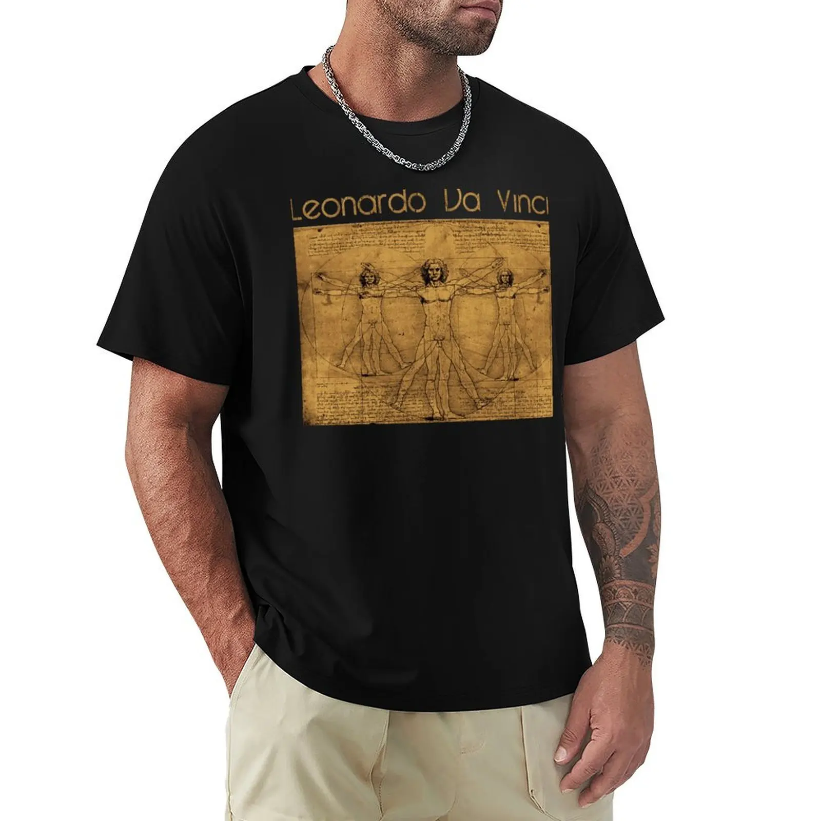 

Leonardo da Vinci T-Shirt Soft Cotton Print T-Shirt