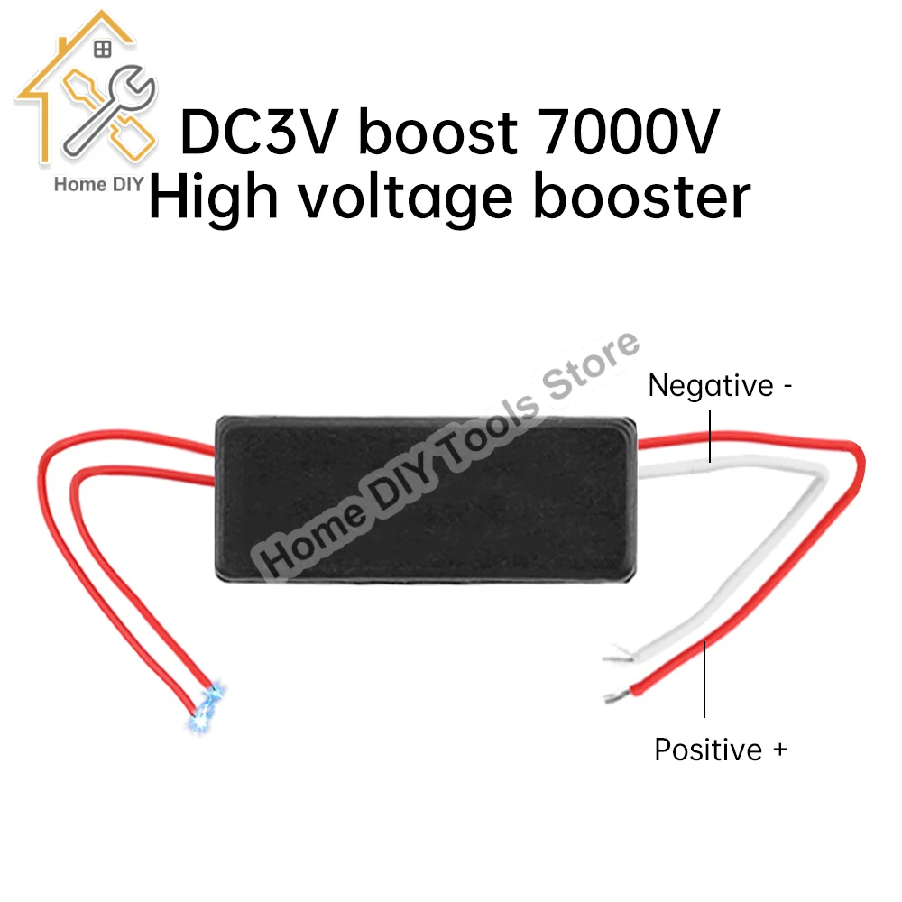 DC-DC 3V to 7KV Boost Step Up Module High Voltage Generator Pulse Arc Generator Ignition Coil For Electric Mosquito Swatter